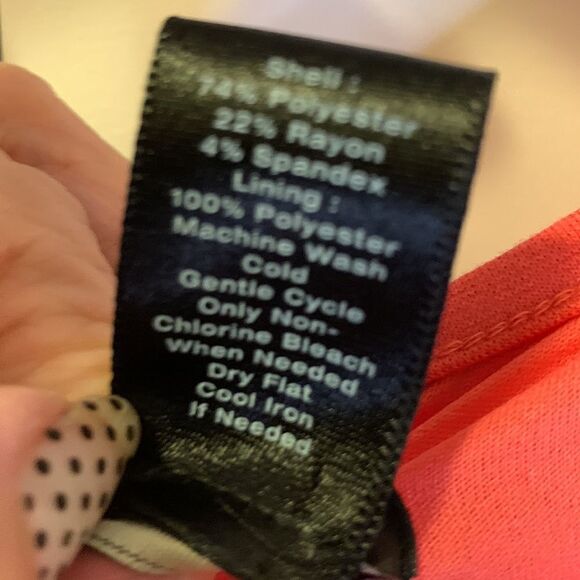 Ann Taylor size 12 coral sleeveless dress - Picture 5 of 8